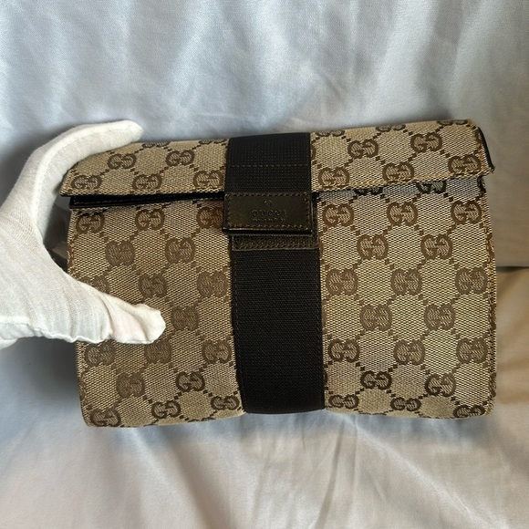 EUC: Authentic Vintage Gucci Clutch bag: Chain not included. No call outs:clean - Picture 1 of 8